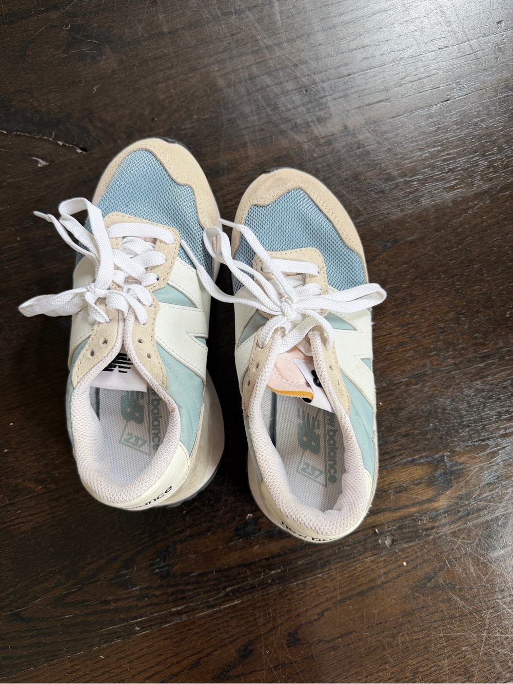 New Balance Women's Light Blue White Sneakers